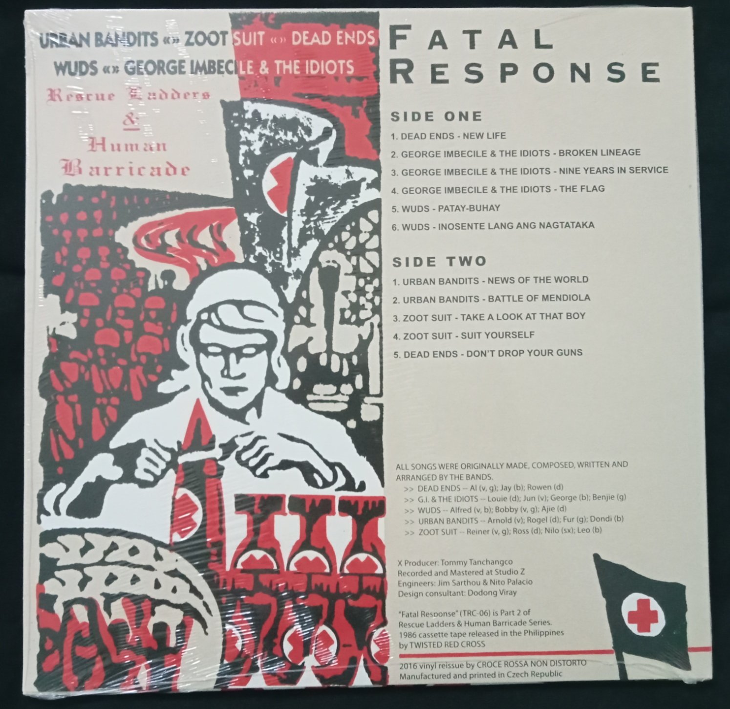 Fatal Response - Rescue Ladders and the Human Barricade Compilation 12" LP - Image 2